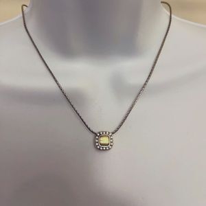 Brighton -Silver Gold/Black Reversible necklace.